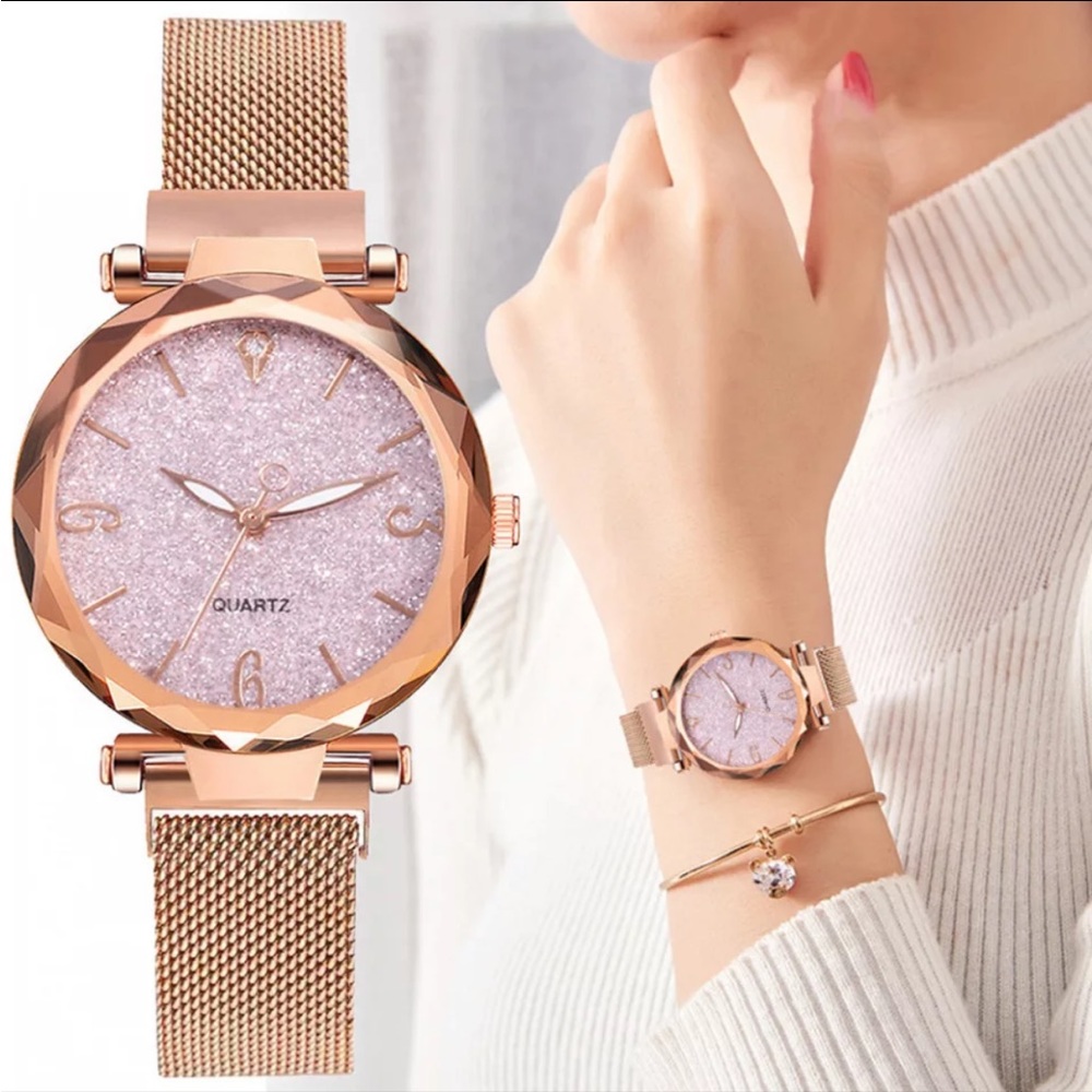 Rose Gold Quartz Watch